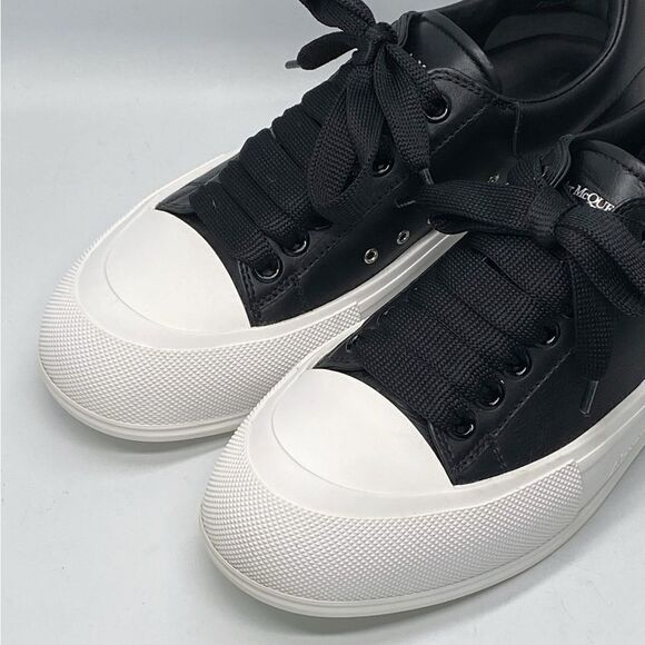 Alexander McQueen Deck Plimsoll leather sneakers size 39 - Picture 4 of 13